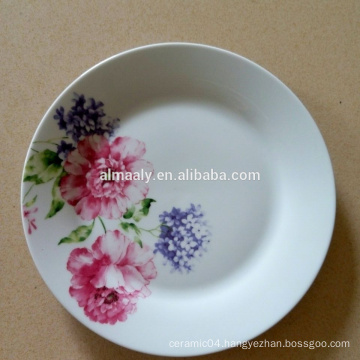 WHOLESALE PORCELAIN SOUP PLATE, CHEAP HOT SALE PRINTED PLATE